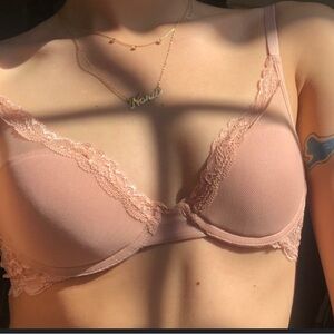 NWT Pepper laid back lace Bra in Blush Pink 34A